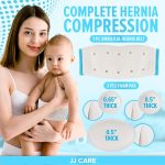 JJ Care Umbilical Hernia Belt Baby with 3 pcs Foam Compression Pads – Stretchable and Breathable Baby Belly Button Band Hernia for Newborn Umbilical Cord - fajeros para bebes recien nacidos (for 15 -22 Inches Waist) - Image 3